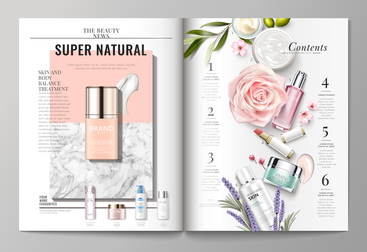 Voorbeeld van een magazine spread