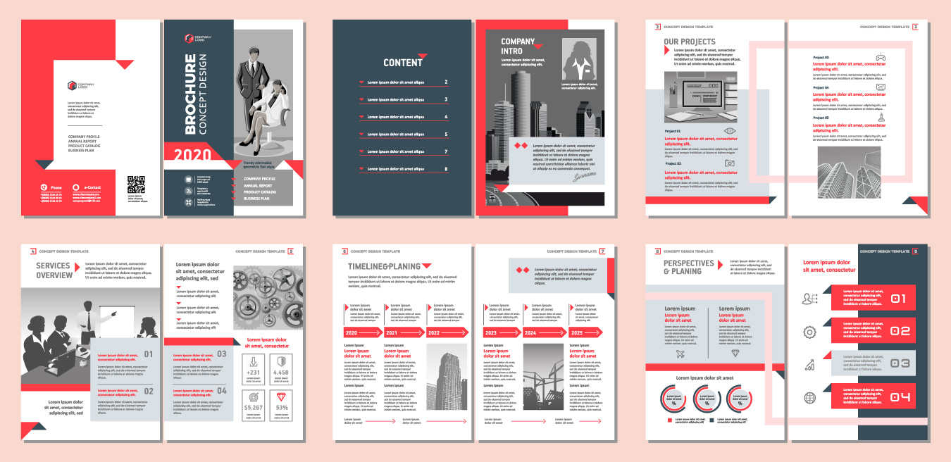 Voorbeelden vormgeving brochure
