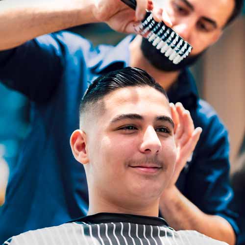 Customer in Roselands Barbershop NSW