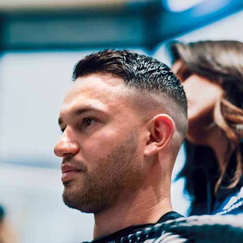Customer in Roselands Barbershop NSW