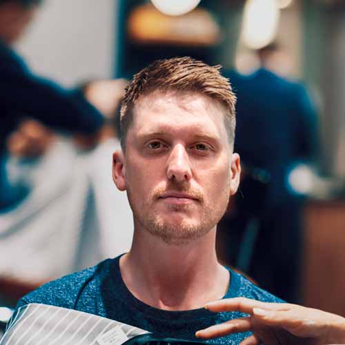 Customer in Roselands Barbershop NSW