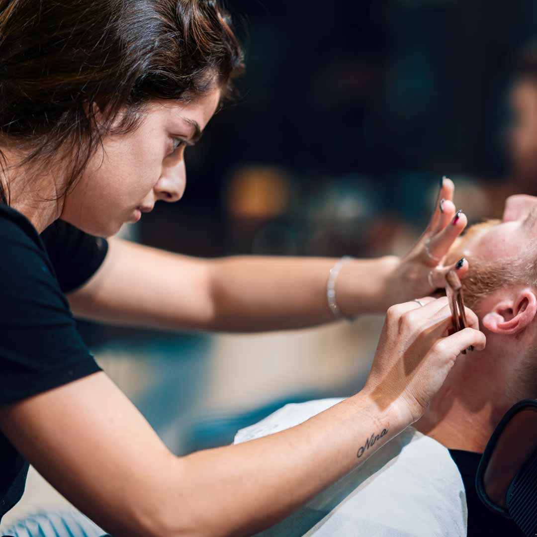 Female Barber - Laura at Barber Industries Charlestown