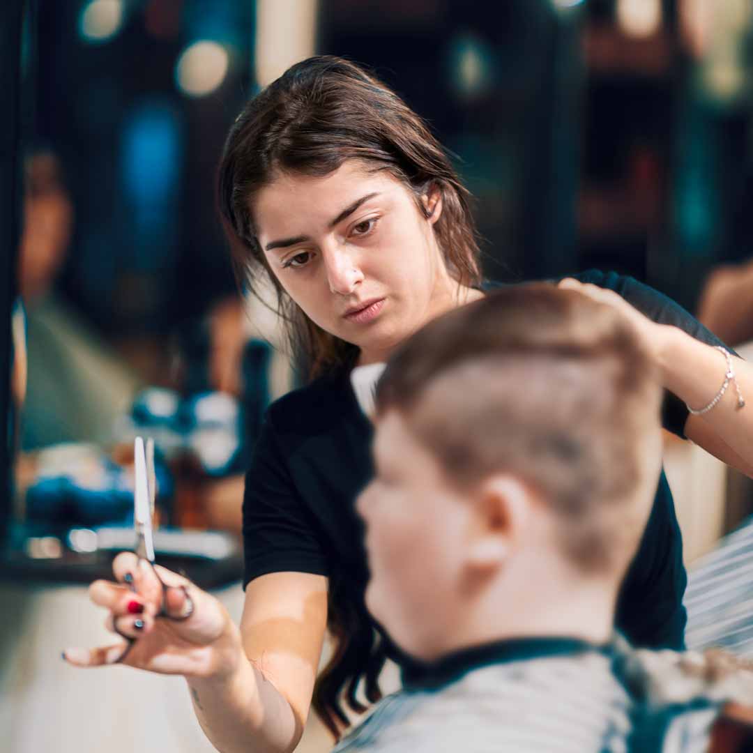 Female Barber - Laura at Barber Industries Charlestown