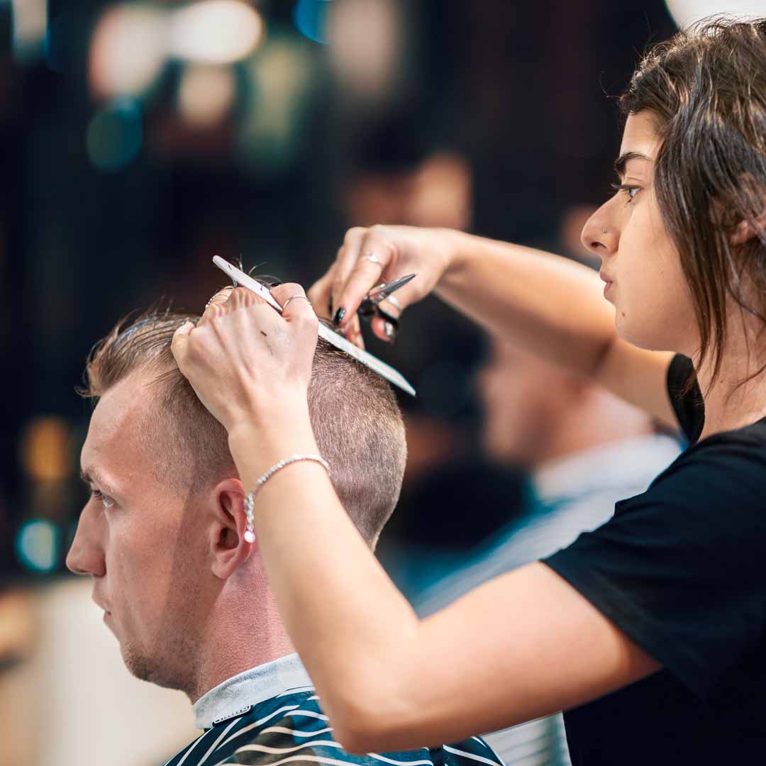 Female Barber - Laura at Barber Industries Charlestown