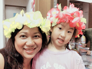 Ayla Founder Puteri Zailan with student.