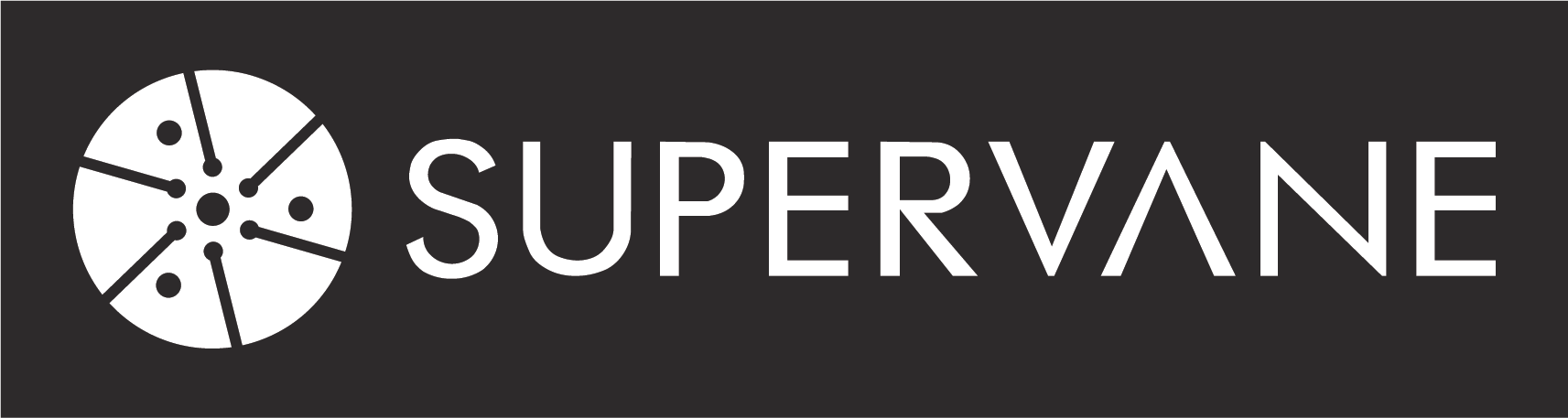 A logo for Supervane Carbon Vanes