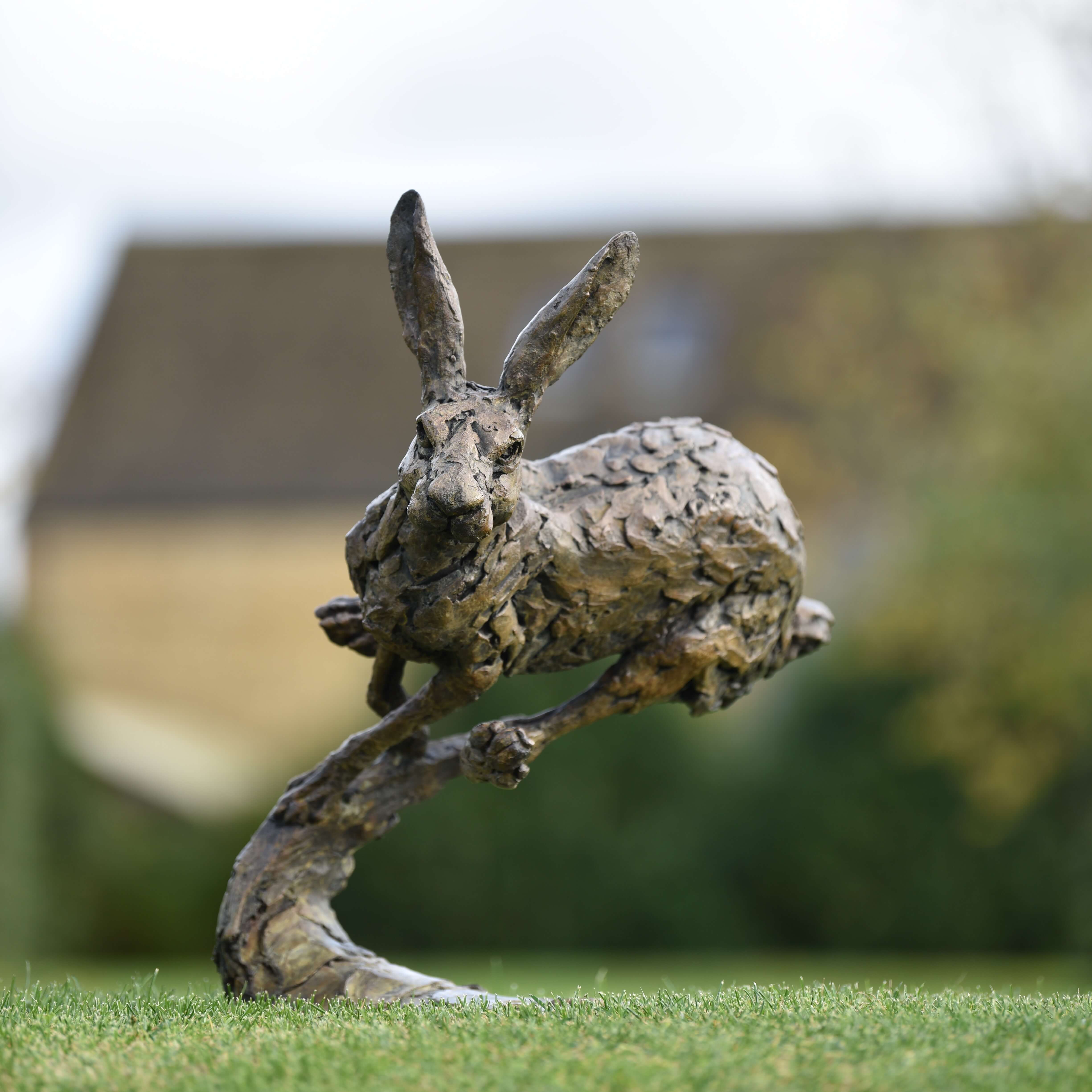 Hare, Life Size by Hamish Mackie at Muse. The Sculpture Company