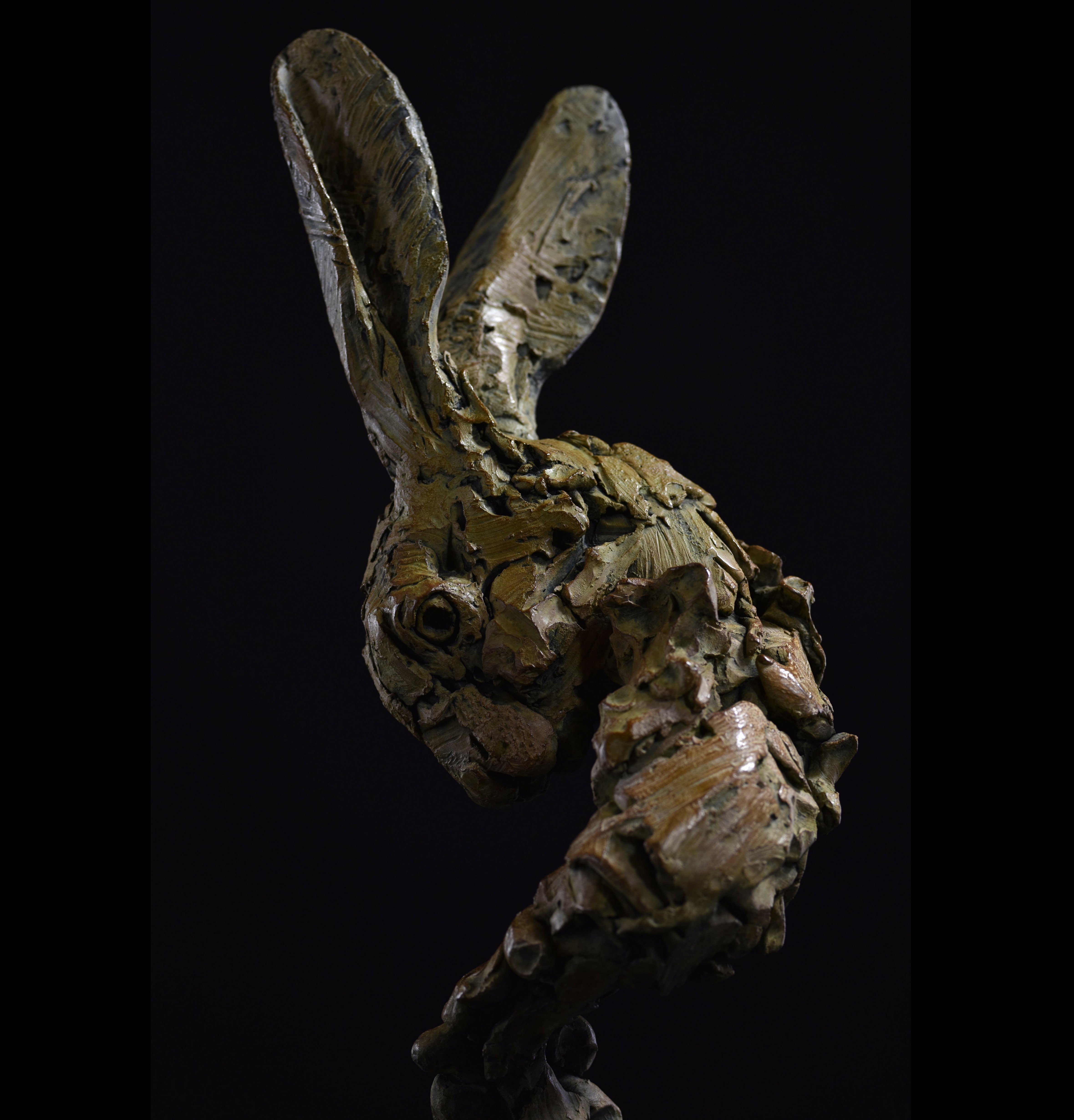 Hare Head by Hamish Mackie at Muse. The Sculpture Company Head