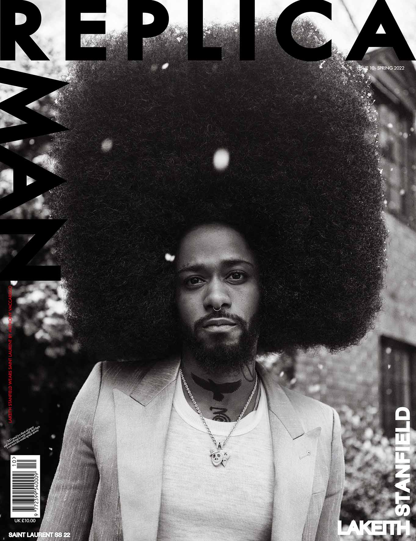 LaKeith Stanfield - In Saint Laurent by Justin French