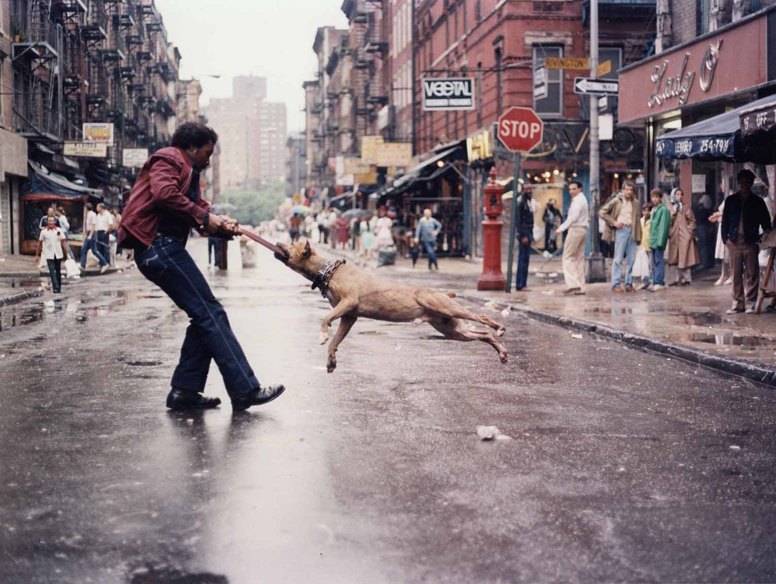 Man and dog. Lower East Side, Manhattan. 1980. Ph Jamel Shabazz