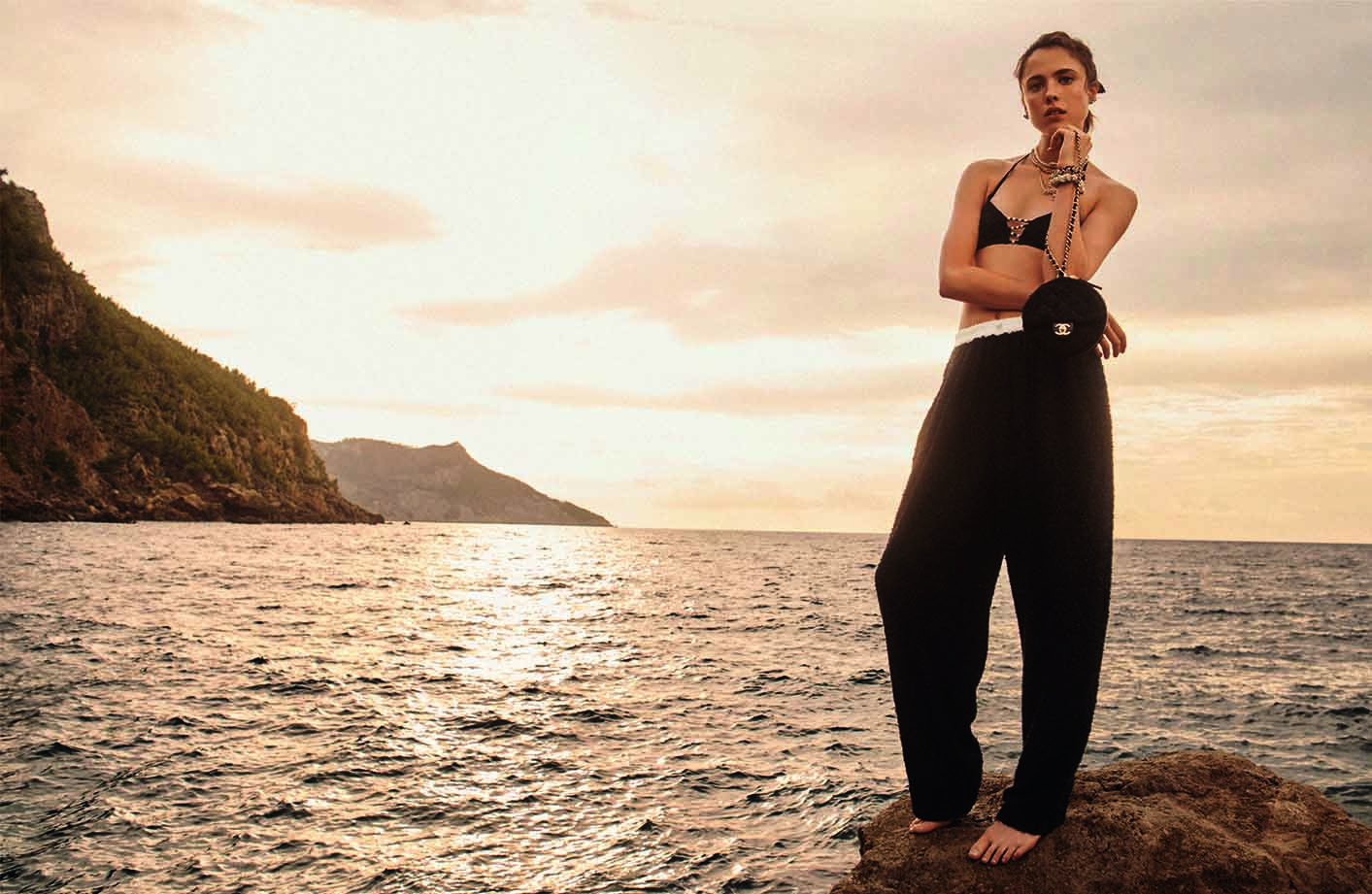 The Chanel Coco Beach 2022 Collection Campaign. Copyright Lachlan Bailey