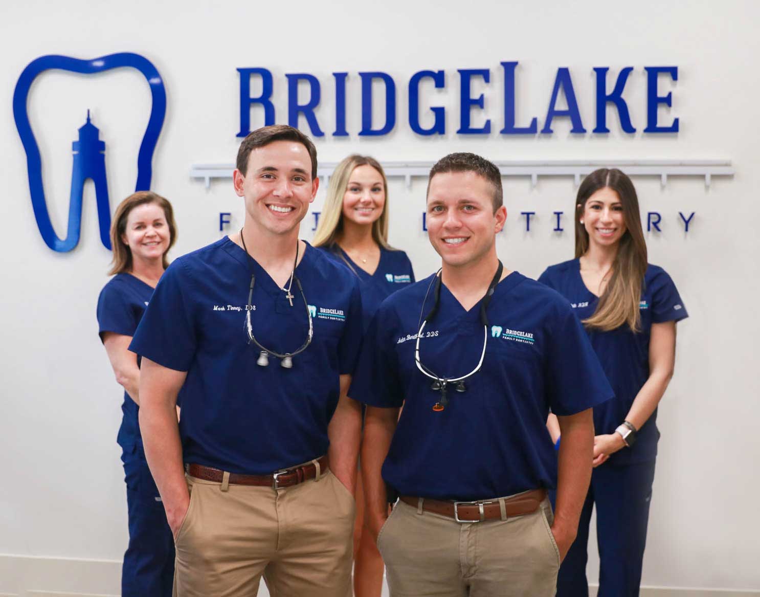 group photo of the Bridgelake staff