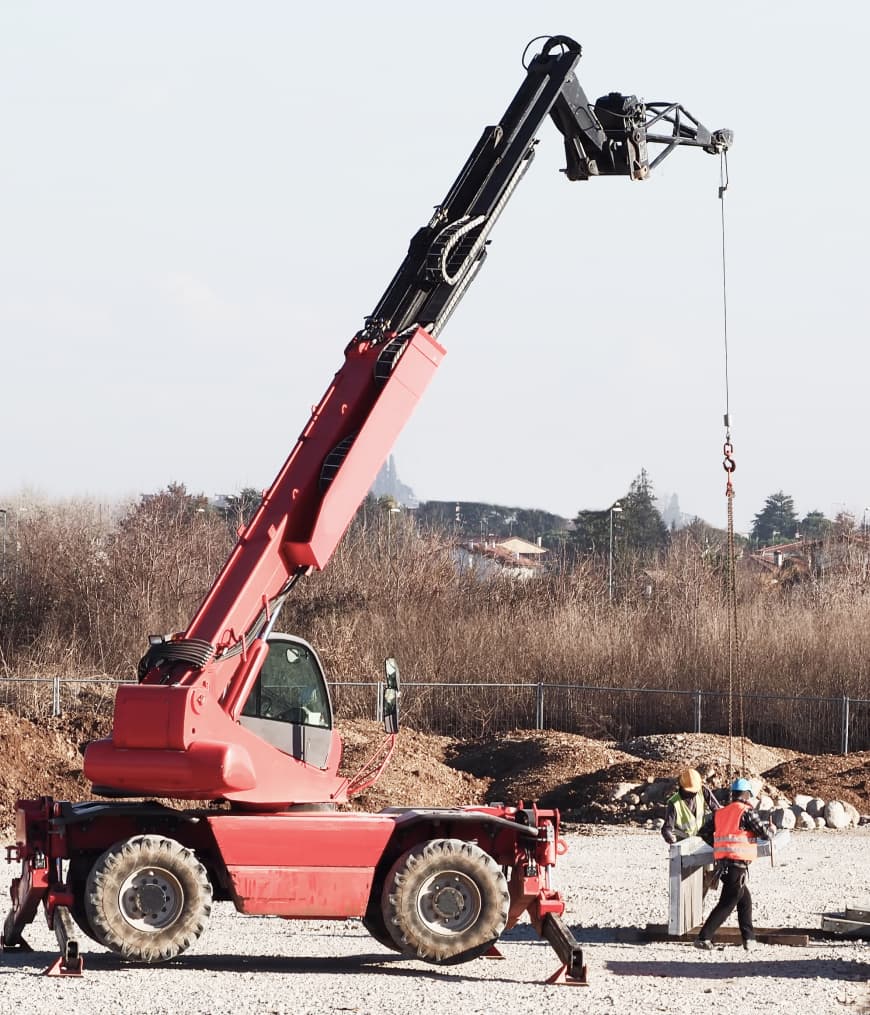 Telehandler training example