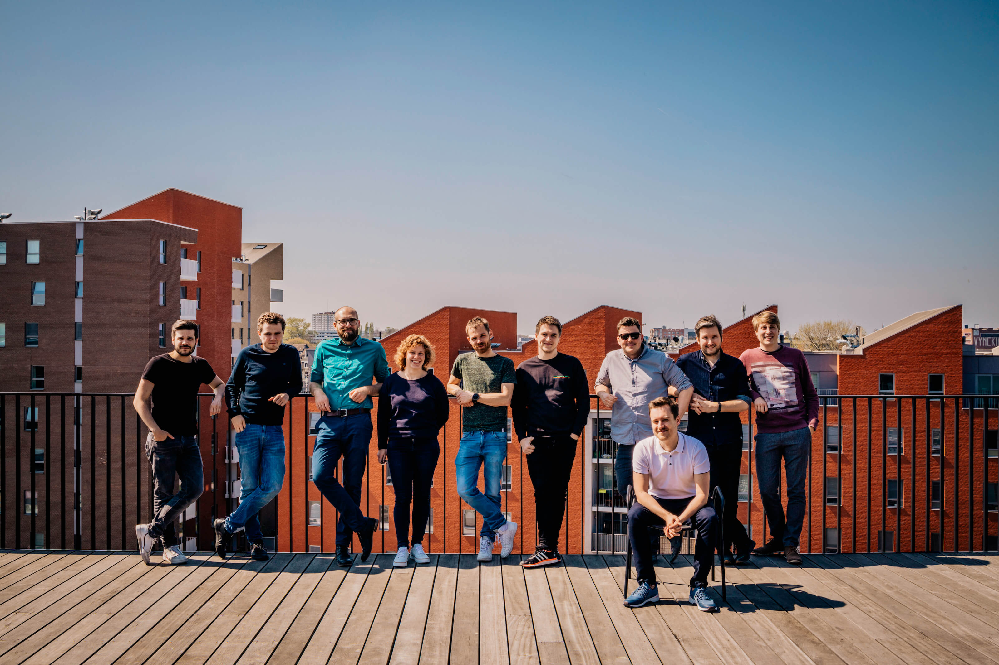 The In The Pocket Design System team on the terrace