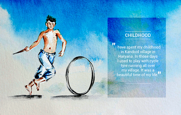 Sumender Kundu Playing with Cycle Tyer