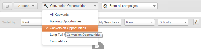 hubspot keyword tool conversion opportunities