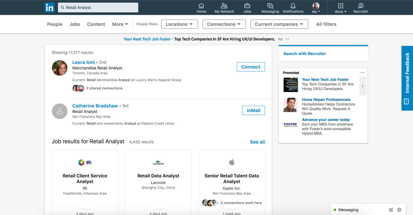 linkedin people search screenshot