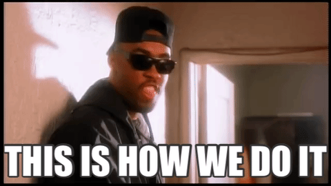 GIF of Montell Jordan singing "This is How We Do It".