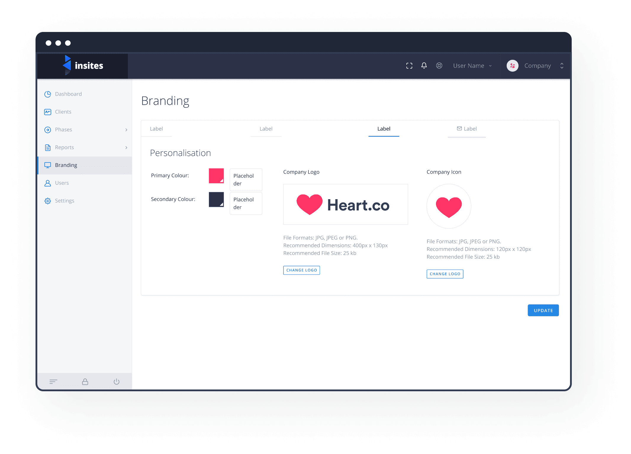 Company Team Page