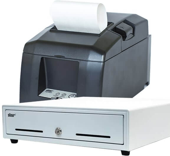 TicketingHub's Point of sale connects to most printers and cash drawers