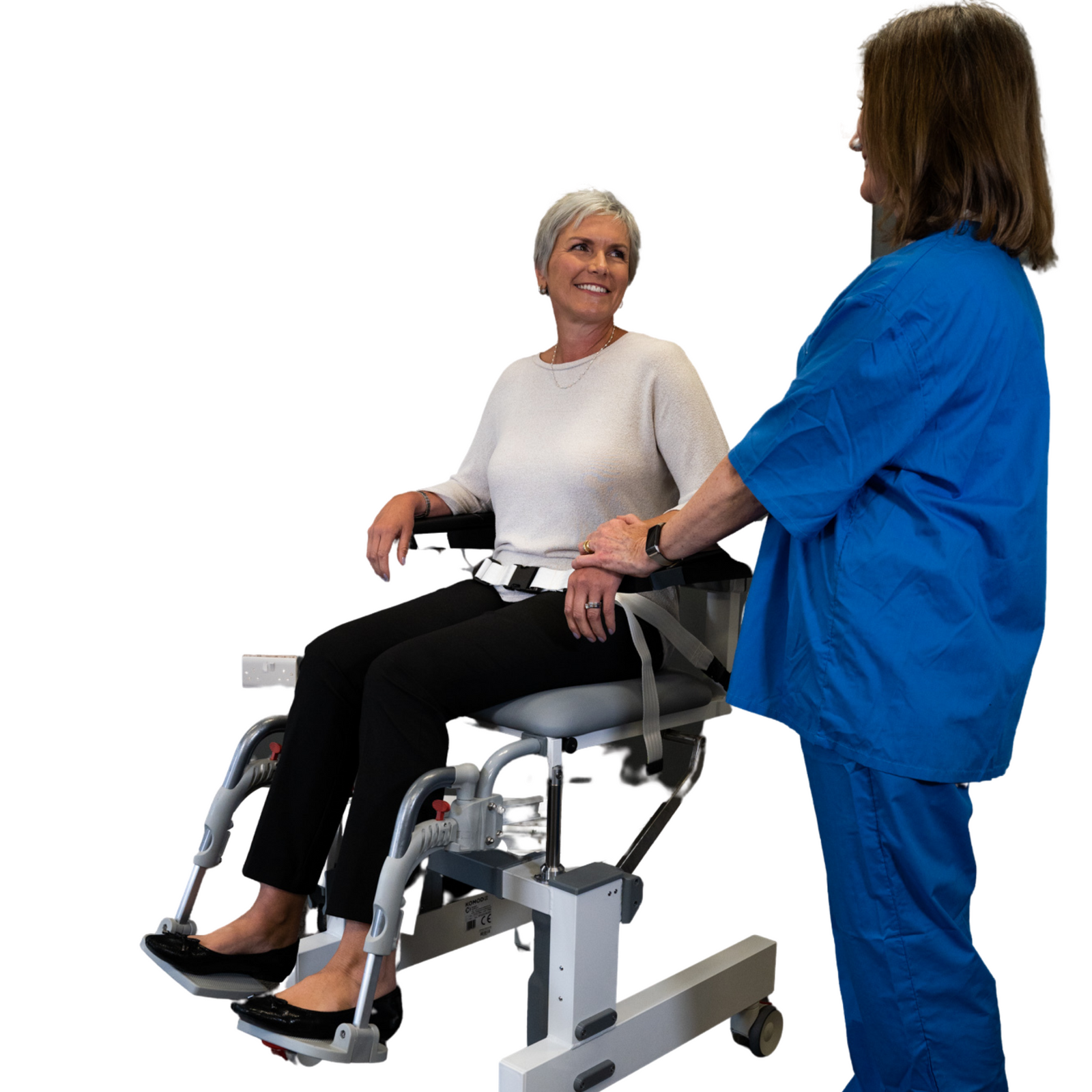 Assisted Living Electronic Hygiene Shower Chair Commode Komodo