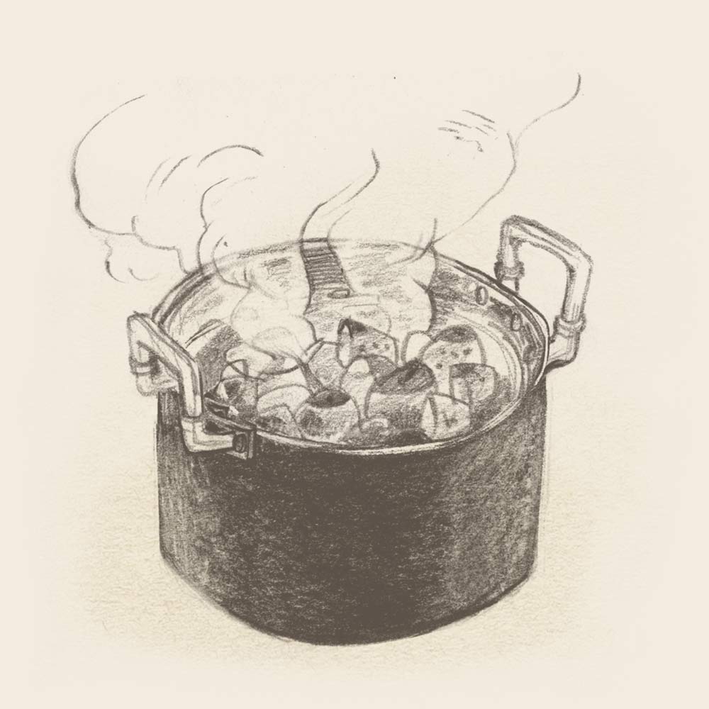 The potato base