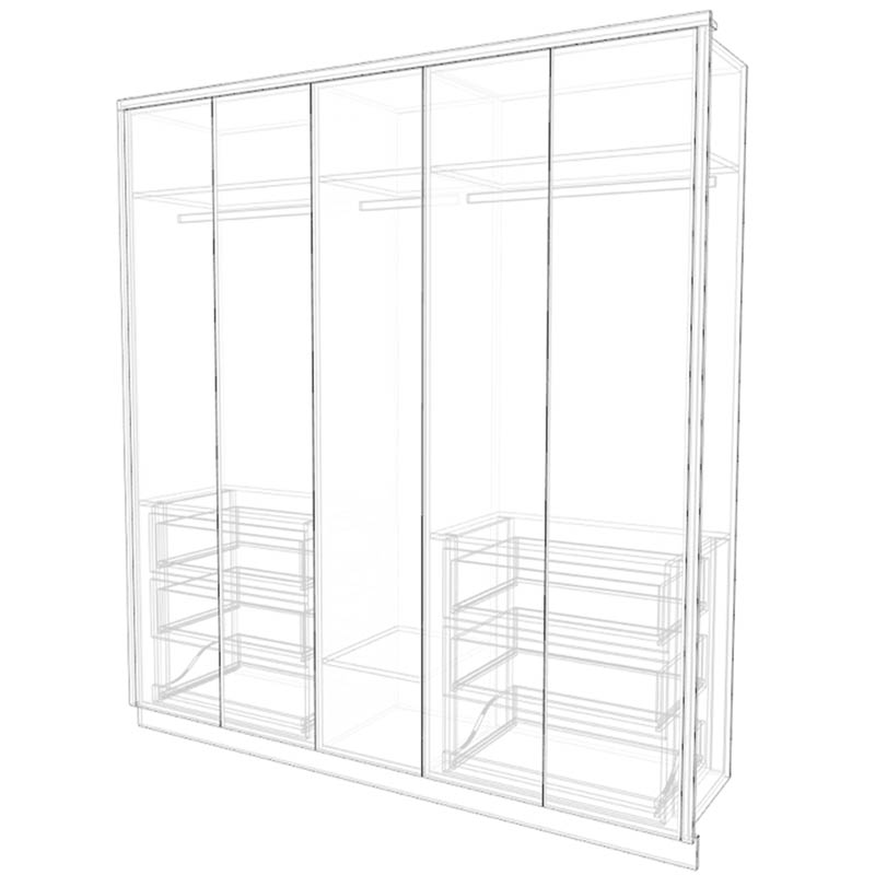Wardrobe X-ray model
