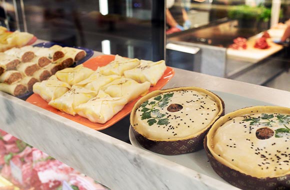 Ready meal and pie selection