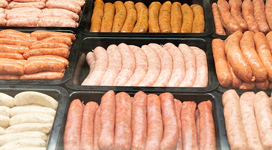 Fresh sausages