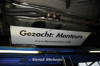 Volkswagen's ad for mechanics