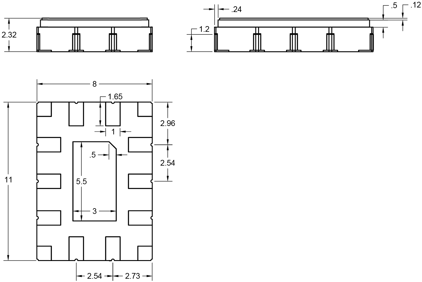 Chip Ultracapacitor dimensions Nanoramic Chip Ultracapacitor Dimensions