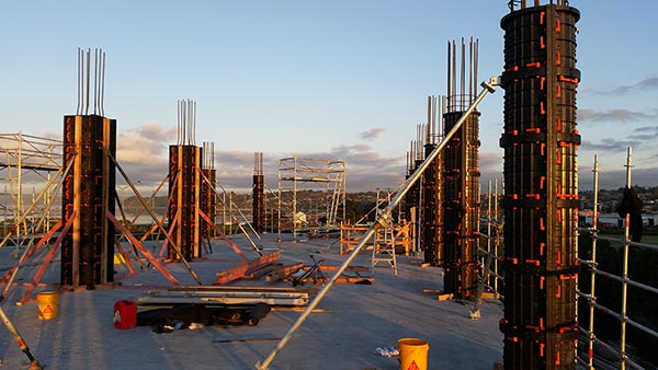 Re-usable Plastic Formwork used on new Euroclass building