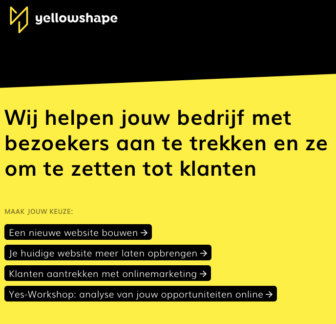 Structuur van je website