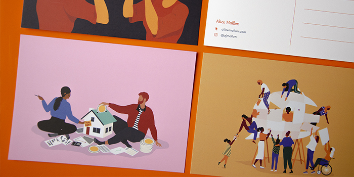Alice Mollon postcards