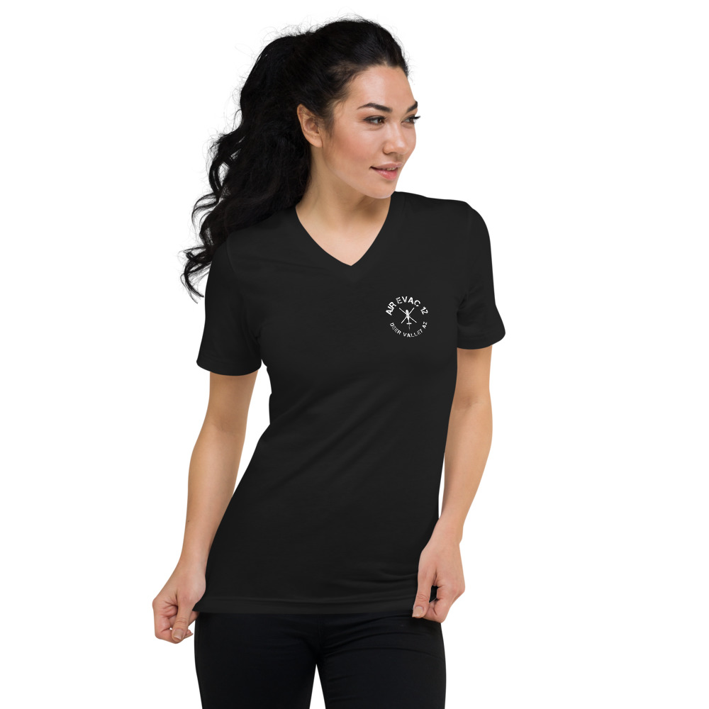 Air Evac 12 Women's Short Sleeve V-Neck T-Shirt
