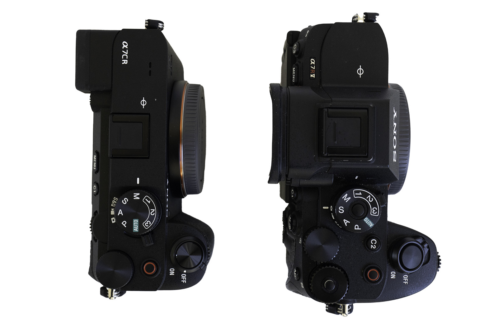 The new Sony Alpha 7C R vs the Sony Alpha 7R V (design + features)