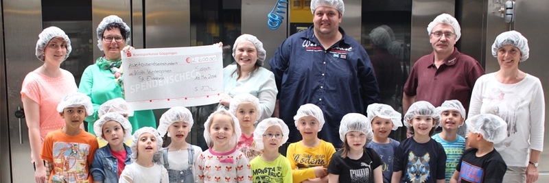 Scheckübergabe an den Kindergarten St. Elisabeth