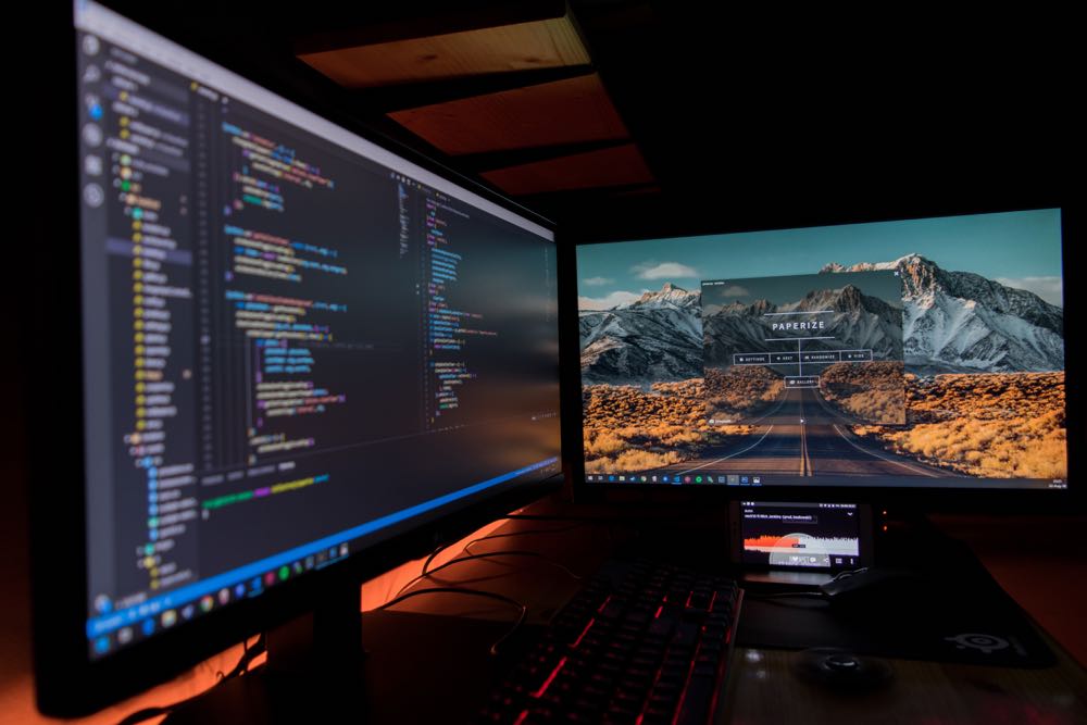 Dual Monitor Setup Photo