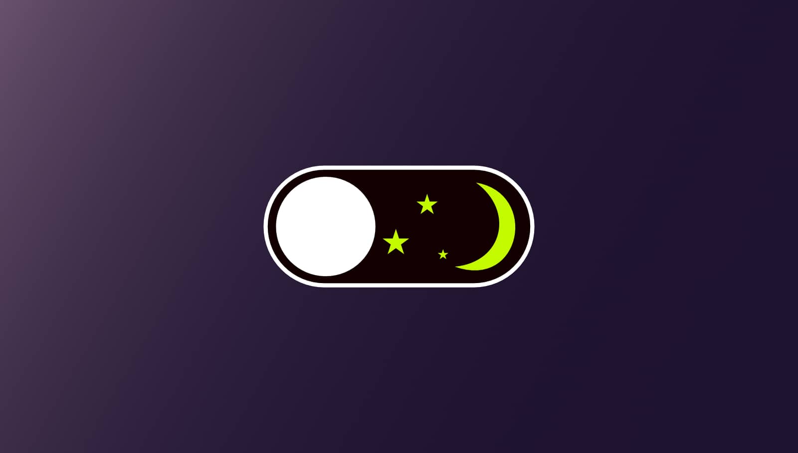 Online Business aufbauen - Darkmode Abbildung durch dunklen Button mit Sternensymbolen
