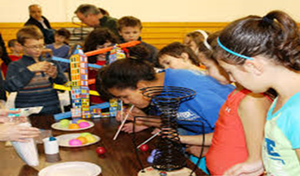 students collaborating in the class