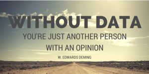 powerful data quote by Edwards Deming