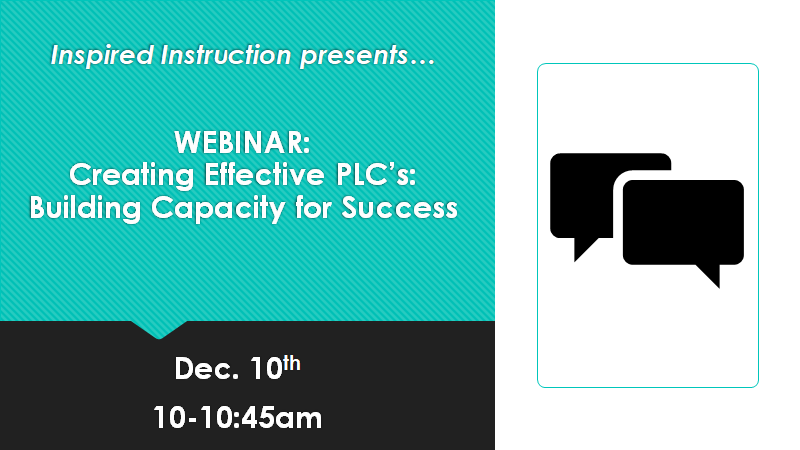 webinar on creating effective PLC