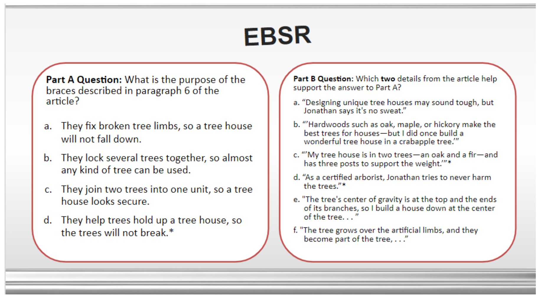 EBSR Question