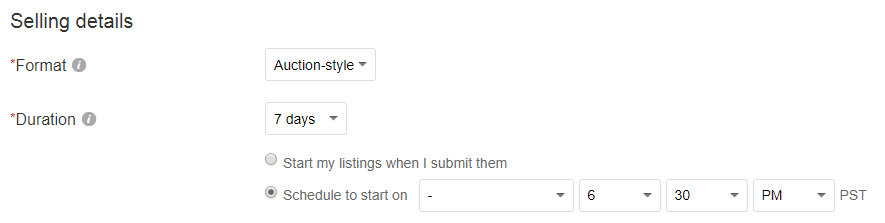 ebay auction fees