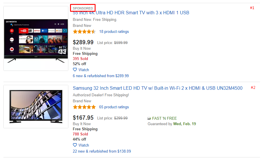 ebay sponsored listing example