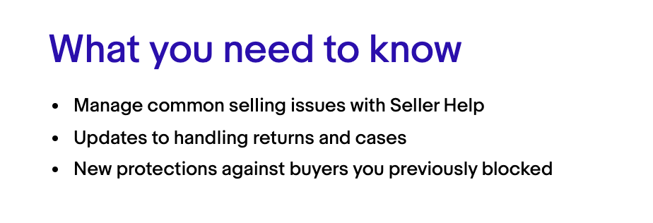 ebay customer service update