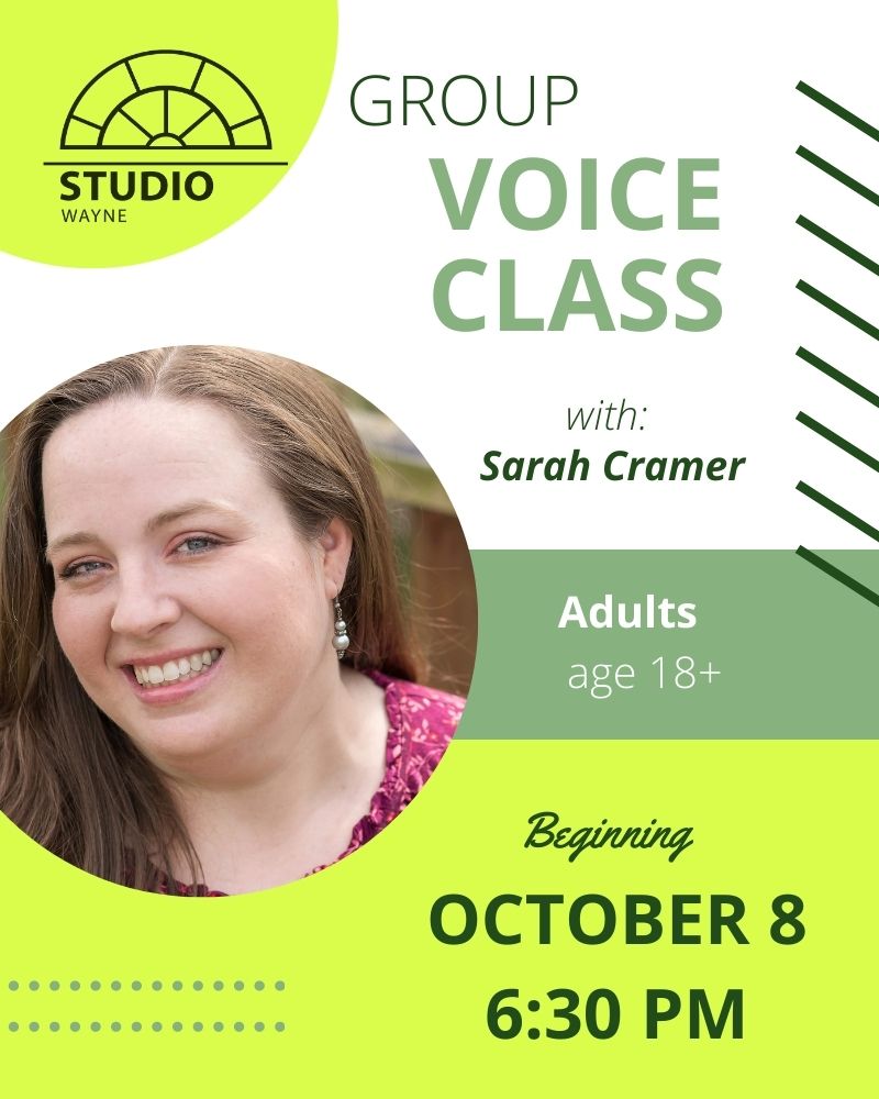 Studio Wayne (Class) - Group Voice Class (Adults-18 yrs+)