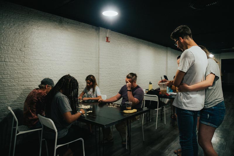 Our bananagrams tournaments. We love game nights.
