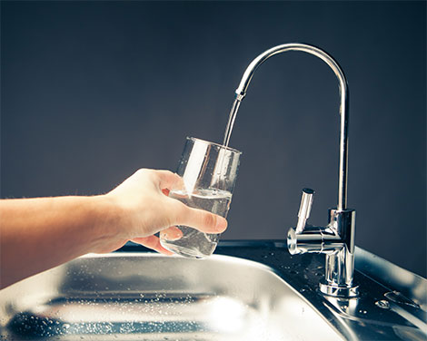 filtered water taps supporting
