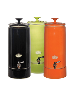 Counter Top Slimline 10 Litre Stoneware Crock Water Filter System